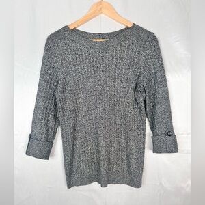 Karen Scott Monochrome Knit Sweater‎ Size Medium